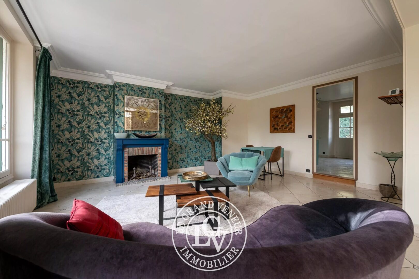 PROCHE FONTAINEBLEAU – VULAINES SUR SEINE – MAISON DE MAÎTRE DE 289 M² ET APPARTEMENT INDÉPENDANT DE 41 M² SUR UN BEAU JARDIN PAYSAGER DE 1989 M²